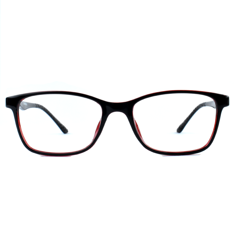Black Red Full Rim Wayfarer 6034 Eyeglass - ClearDekho - Eyeglasses ...
