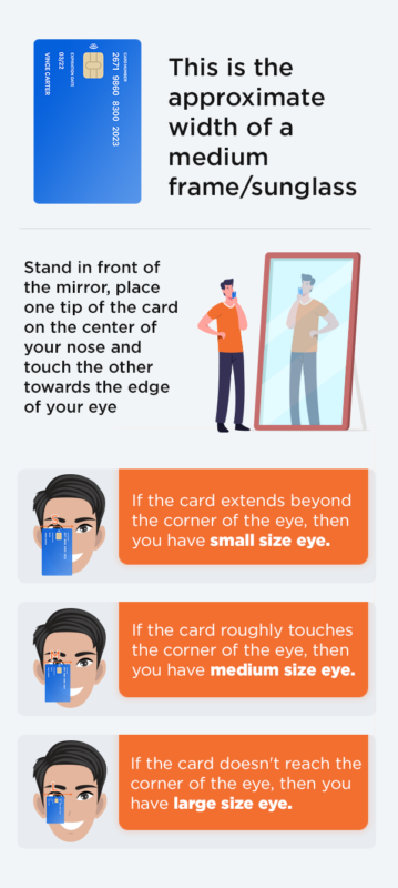 Know your frame size ClearDekho Eyeglasses Sunglasses